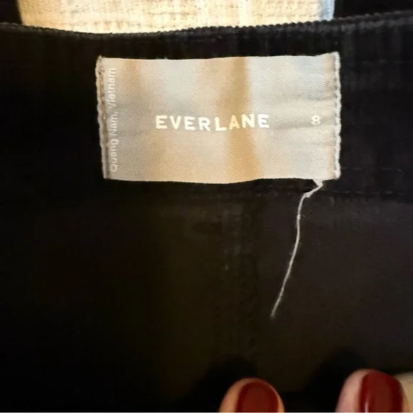 Everlane Corduroy Straight-Leg Pants – Black (Size 8) - Picture 6 of 12